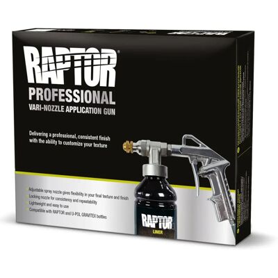 Pistolet Professionnel Raptor U-Pol - Réglable, Léger, Durable - Outil de Peinture - Publicité Pistolet Professionnel Raptor U-Pol - Réglable, Léger, Durable - Outil de Peinture - Publicité