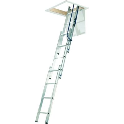 Werner Loft Ladder 3-Section Folding Small Spaces - Safety & Easy Install Werner Loft Ladder 3-Section Folding Small Spaces - Safety & Easy Install