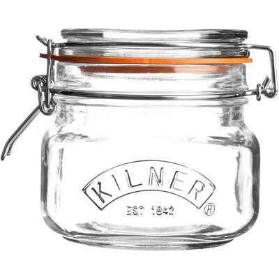 Kilner Kvadrat 0,5L Klips-Top Krukke Kilner Kvadrat 0,5L Klips-Top Krukke