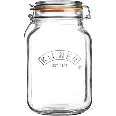 Kilner Barattolo Quadrato 1,5 L, Set da 6 Kilner Barattolo Quadrato 1,5 L, Set da 6