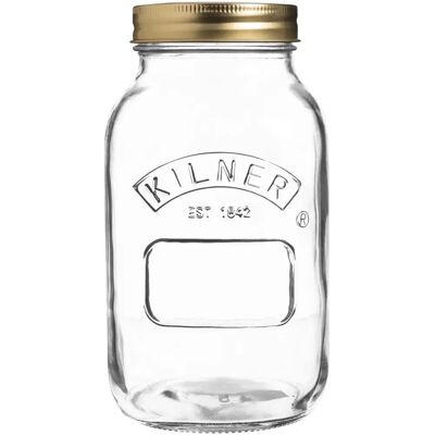 Kilner 0025.401 krukke - 1L, Transparent, Skruelokk, Konserveskrukke Kilner 0025.401 krukke - 1L, Transparent, Skruelokk, Konserveskrukke