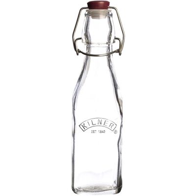 Kilner 0,25L Quadratische Glasflasche - Luftdicht, Wiederverwendbar Kilner 0,25L Quadratische Glasflasche - Luftdicht, Wiederverwendbar