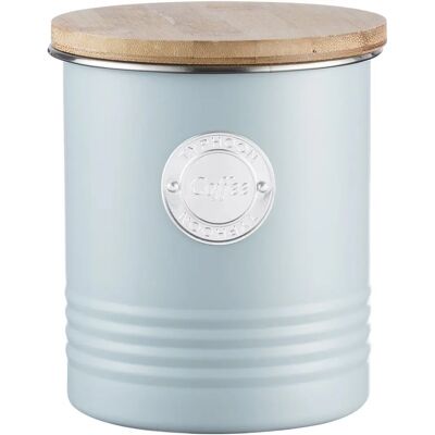 Typhoon Living Coffee Canister 1L - Blue Typhoon Living Coffee Canister 1L - Blue
