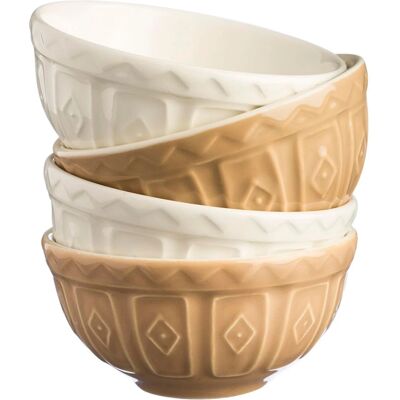 Mason Cash Original Cane Set of 4 Food Preparation Bowls - 2001.126 Mason Cash Original Cane Set of 4 Food Preparation Bowls - 2001.126