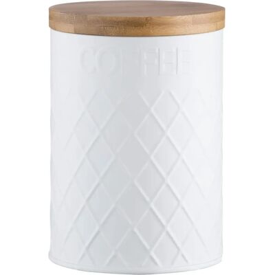 Typhoon Embossed White Coffee Storage - Coffee Storage Typhoon Embossed White Coffee Storage - Coffee Storage
