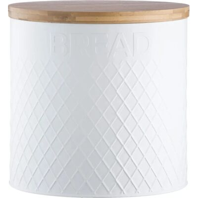 Typhoon Embossed White Bread Bin - Bread Storage Typhoon Embossed White Bread Bin - Bread Storage