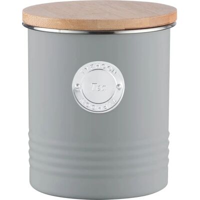 Typhoon Living Contenitore per Tè - Acciaio, 1L, Grigio, A tenuta d'aria Typhoon Living Contenitore per Tè - Acciaio, 1L, Grigio, A tenuta d'aria