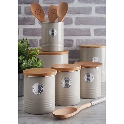Typhoon Living Grey Utensil Jar - Utensil Storage Pot Typhoon Living Grey Utensil Jar - Utensil Storage Pot