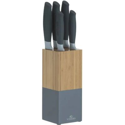 Viners Horizon Knife Set - 5pc Grey - Kitchen Knives Viners Horizon Knife Set - 5pc Grey - Kitchen Knives