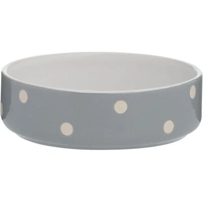Mason Cash Polka Dot Grauer Haustiernapf - 13cm Mason Cash Polka Dot Grauer Haustiernapf - 13cm