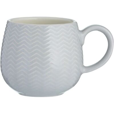Mason Cash Embossed Chevron Tasse - Grau Mason Cash Embossed Chevron Tasse - Grau