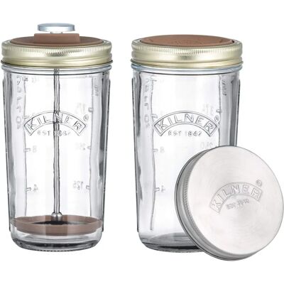 Kilner Nussdrink Herstellung Set - transparent - Nut Drink Making Set Kilner Nussdrink Herstellung Set - transparent - Nut Drink Making Set