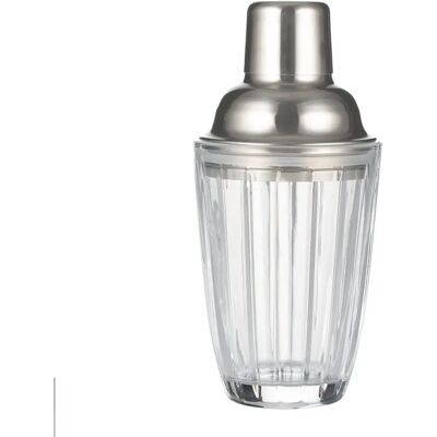 Viners 280ml Klar Glass Cocktail Shaker - Elegant Drink Mixer Viners 280ml Klar Glass Cocktail Shaker - Elegant Drink Mixer
