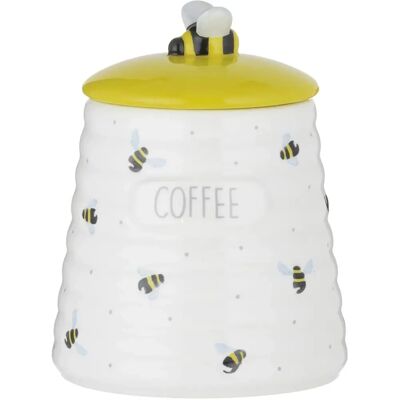 Kensington Sweet Bee Ceramic Coffee Storage Jar - Kitchen Canister Kensington Sweet Bee Ceramic Coffee Storage Jar - Kitchen Canister
