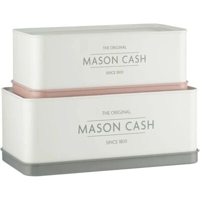 Mason Cash Set 2 Rectangular Cake Storage Tins - Storage Tins Mason Cash Set 2 Rectangular Cake Storage Tins - Storage Tins