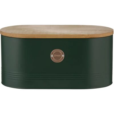 Typhoon Living Bread Bin - Green Ribbed Storage Typhoon Living Bread Bin - Green Ribbed Storage