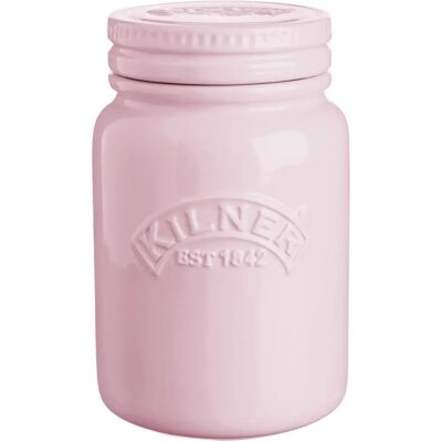 Kilner Dusty Pink 0.6L Ceramic Push Top Kitchen Storage Container Kilner Dusty Pink 0.6L Ceramic Push Top Kitchen Storage Container