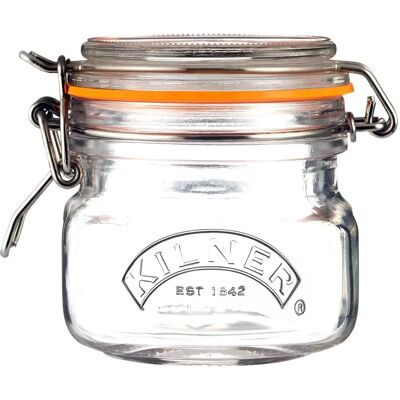Kilner Vierkante Glazen Clip Top Pot - Opbergcontainer Kilner Vierkante Glazen Clip Top Pot - Opbergcontainer