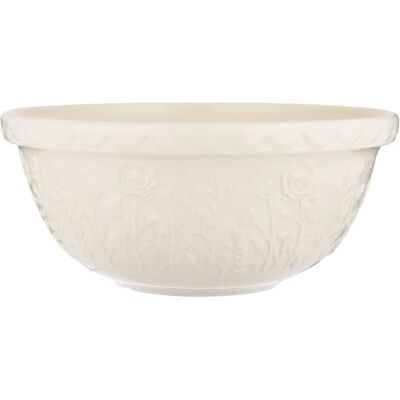 Mason Cash In The Meadow Rose 29cm Stoneware Mixing Bowl - Cream Mason Cash In The Meadow Rose 29cm Stoneware Mixing Bowl - Cream