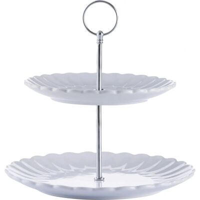 Price & Kensington - Luxe - White - 2-tier - Etagere Price & Kensington - Luxe - White - 2-tier - Etagere