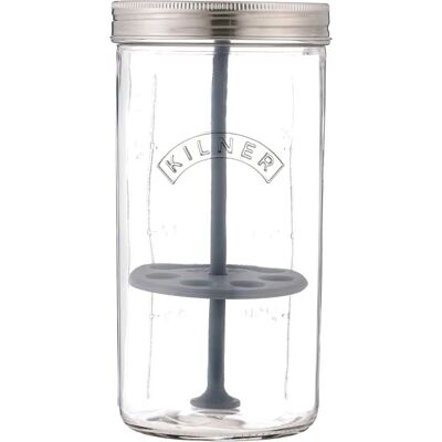 Kilner 0025.093 Pojemnik na Żywność - Okrągłe Słoik - Przezroczysty - 1L Kilner 0025.093 Pojemnik na Żywność - Okrągłe Słoik - Przezroczysty - 1L