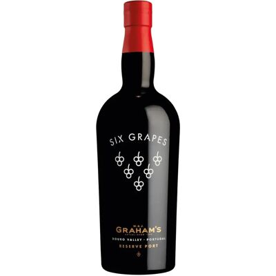 Graham's Six Grapes Port - Vin de Porto Rouge Foncé - Publicité Graham's Six Grapes Port - Vin de Porto Rouge Foncé - Publicité