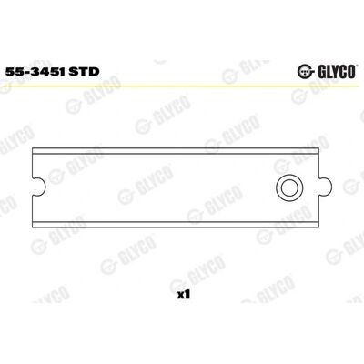 GLYCO 55-3451 - Lagerbuss till vevstake GLYCO 55-3451 - Lagerbuss till vevstake