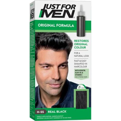 Just For Men H55 Reines Schwarze Haartönung - Zielgerichtet auf Grau - 5 Min - 6 Wochen Just For Men H55 Reines Schwarze Haartönung - Zielgerichtet auf Grau - 5 Min - 6 Wochen