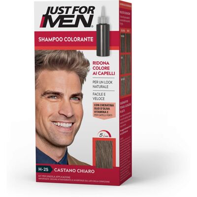 Just For Men Castano Chiaro H-25 Tinta per Capelli - Tinta per capelli Just For Men Castano Chiaro H-25 Tinta per Capelli - Tinta per capelli