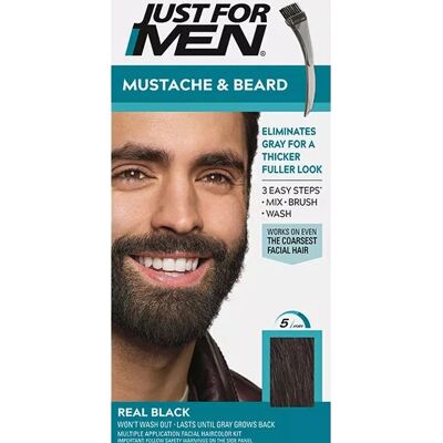 Just For Men Moustache & Beard Hair Dye - Black - Facial Hair Color Just For Men Moustache & Beard Hair Dye - Black - Facial Hair Color