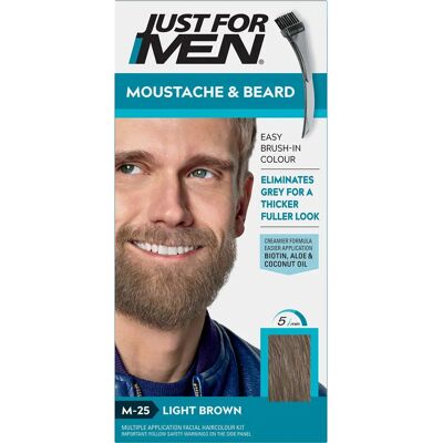 Just For Men M25 Light Brown Facial Hair Color - 42g Just For Men M25 Light Brown Facial Hair Color - 42g