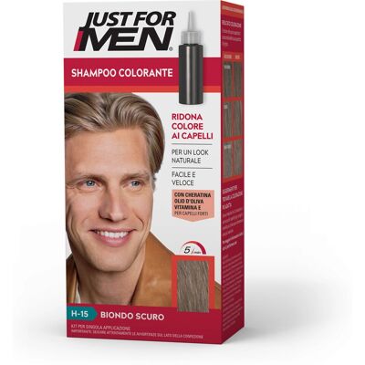 Just For Men Biondo Scuro / Castano Chiaro H-15 Colore Capelli Just For Men Biondo Scuro / Castano Chiaro H-15 Colore Capelli