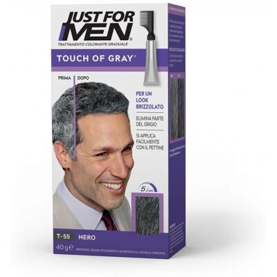 Just For Men Touch of Grey Hårfarve - Salt & Peber Udseende - Grå/Sort - 42g Just For Men Touch of Grey Hårfarve - Salt & Peber Udseende - Grå/Sort - 42g
