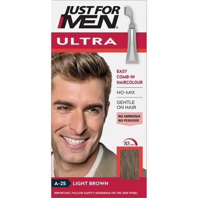 Just For Men Ultra AutoStop Light Brown Hair Colour - Hair Dye Just For Men Ultra AutoStop Light Brown Hair Colour - Hair Dye