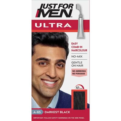 Just For Men Ultra Darkest Black Hair Colour Dye - No Mix Comb-In Applicator Just For Men Ultra Darkest Black Hair Colour Dye - No Mix Comb-In Applicator