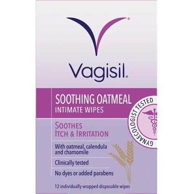 Vagisil Itch Relief Intimate Wipes - Pack of 12 Vagisil Itch Relief Intimate Wipes - Pack of 12