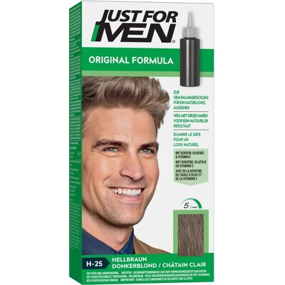 Just For Men Coloration cheveux brun clair - Couverture grise permanente Just For Men Coloration cheveux brun clair - Couverture grise permanente