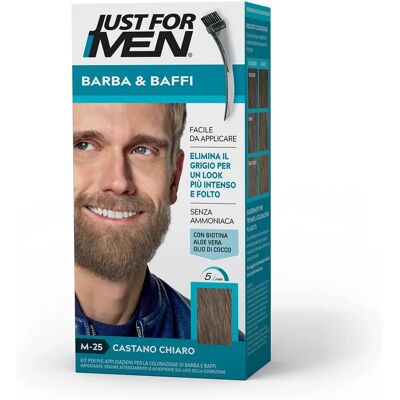 Vopsea pentru barbă și mustață Just for Men M25 - Gri deschis Vopsea pentru barbă și mustață Just for Men M25 - Gri deschis