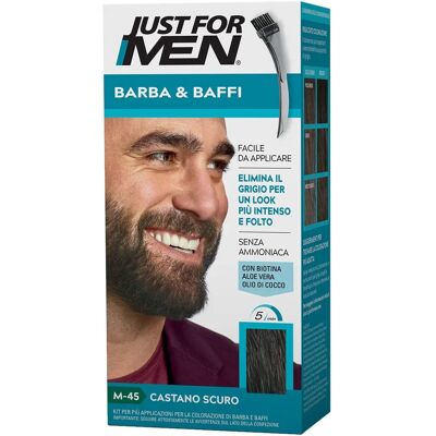 Just for Men M-45 Dunkelbraun Bart & Schnurrbart Set Just for Men M-45 Dunkelbraun Bart & Schnurrbart Set