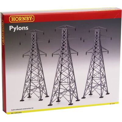 HORNBY R530 3x Pylônes Pack de Câbles Électriques - Accessoires Électroniques HORNBY R530 3x Pylônes Pack de Câbles Électriques - Accessoires Électroniques