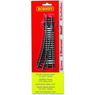 Hornby R8073 Scambio Destro - 168mm 22,5° - Scala 00 Hornby R8073 Scambio Destro - 168mm 22,5° - Scala 00