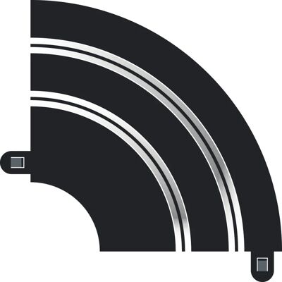 Scalextric Scalextric Track Radius 1 Hairpin Curve 90° - Rennbahnzubehör Scalextric Scalextric Track Radius 1 Hairpin Curve 90° - Rennbahnzubehör