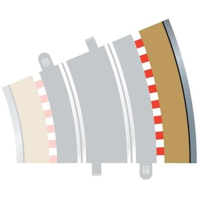 Scalextric Brand Model Radius 3 Outer Border - Track Border/Barrier Scalextric Brand Model Radius 3 Outer Border - Track Border/Barrier