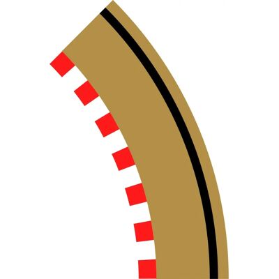 Scalextric Modell - Radius 1 Außenbegrenzung - Zubehör Scalextric Modell - Radius 1 Außenbegrenzung - Zubehör