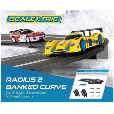 Scalextric C8296 - Nachylona zakręt 45° - Akcesoria do toru Scalextric C8296 - Nachylona zakręt 45° - Akcesoria do toru