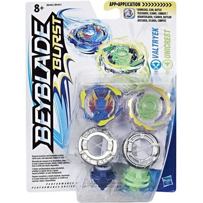 Hasbro Beyblade Valtryek Unicrest Pack Double - Beyblade Hasbro Beyblade Valtryek Unicrest Pack Double - Beyblade