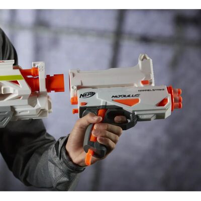 Hasbro Nerf Modulus BarrelStrike - Fusil Jouet - Publicité Hasbro Nerf Modulus BarrelStrike - Fusil Jouet - Publicité