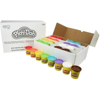Play-Doh - Pack scolaire de pâte à modeler - 48 pots - Jouet créatif pour enfants - Publicité Play-Doh - Pack scolaire de pâte à modeler - 48 pots - Jouet créatif pour enfants - Publicité