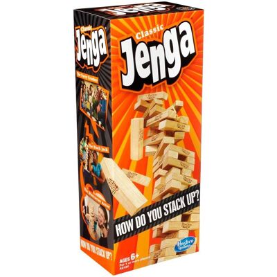 Jenga Clássico da Hasbro - Jogo de Torre de Blocos para Crianças e Adultos Jenga Clássico da Hasbro - Jogo de Torre de Blocos para Crianças e Adultos