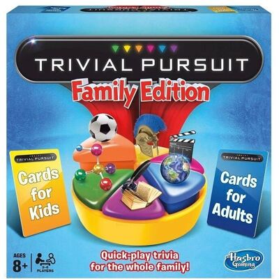 Hasbro Trivial Pursuit Familien Edition Brettspiel - 2400 Fragen Hasbro Trivial Pursuit Familien Edition Brettspiel - 2400 Fragen